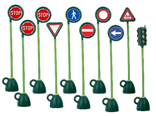 [R9402] SIGNALEN, SET VAN 9 + ÉÉN LICHT