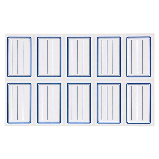 [0632] BLAUWE RANDETIKETTEN, 56X36/120