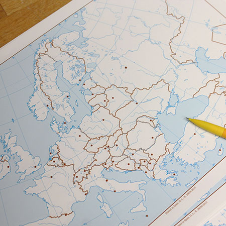 [6044] CARTE MUETTE EUROPE /BLOC DE 50