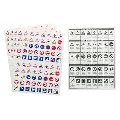 [82936] WEGGEGANGSCODE ZELFKLEVENDE STICKERS, 4 VEL