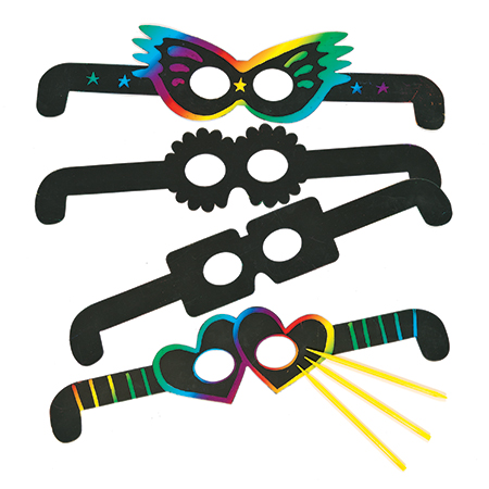 [82154] SCRATCH-OFF GLASSES, 12