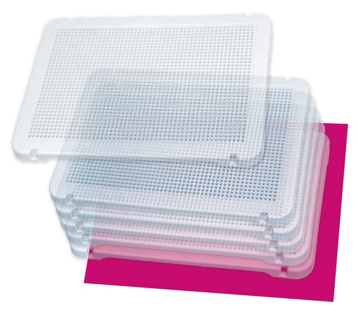 [9345] TRANSPARENT GRID "MOSAICS", 21X31CM
