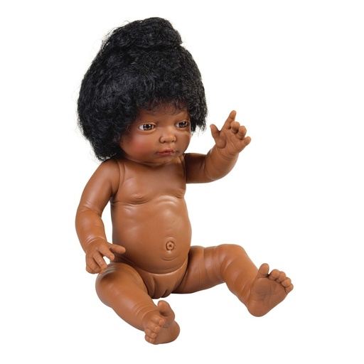 [9377] POUPÉE AFRICAINE FILLE, 42CM