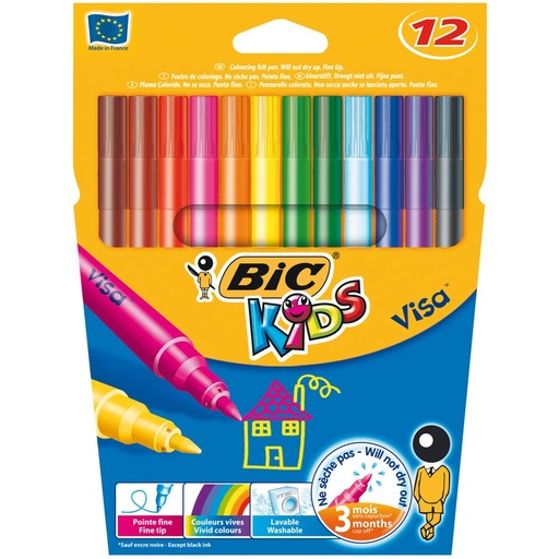 [53691] BIC KIDS VISA MARKER, BOX MIT 12 STÜCKEN