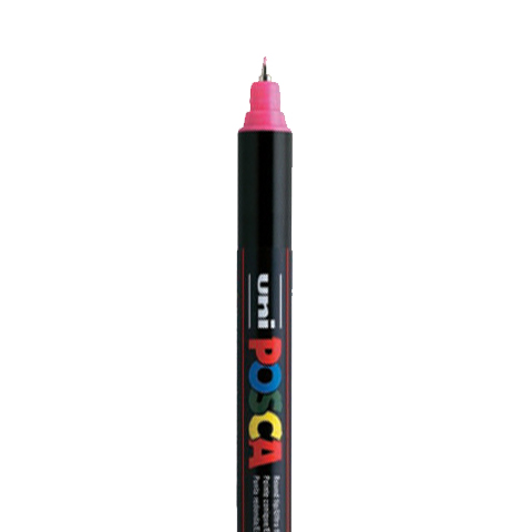 [C1M11] POSCA EXTRA FINE PC1MR MARKER, PINK