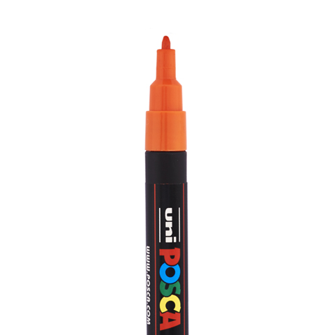 [C3M11] POSCA PC3M MARKER, DONKER ORANJE