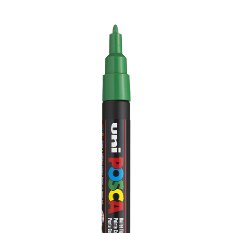 [C3M12] POSCA PC3M MARKER, DARK GREEN