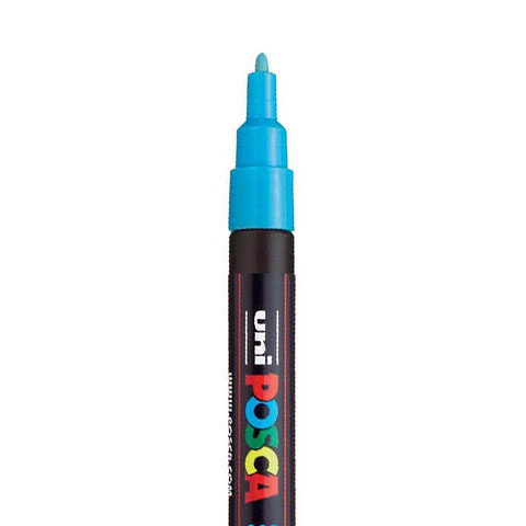 [C3M19] MARQUEUR POSCA PC3M, BLEU CIEL