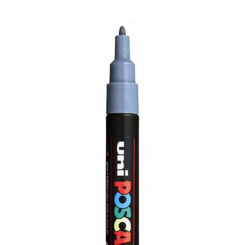 [C3M26] MARQUEUR POSCA PC3M, GRIS ARDOISE