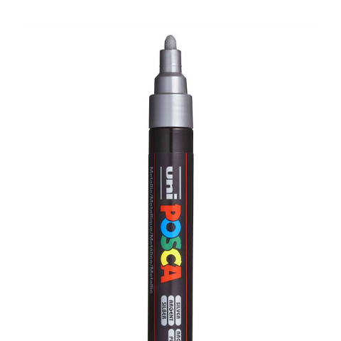 [C5M02] POSCA PC5M MARKER, SILVER