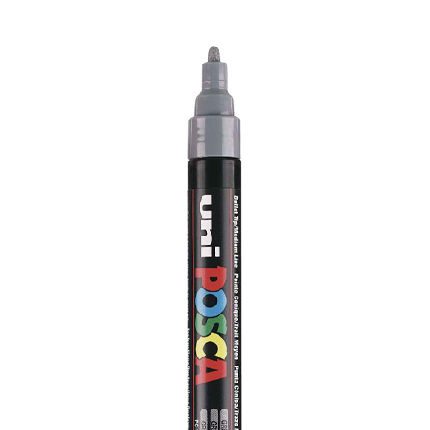 [C5M04] POSCA PC5M MARKERING, GRIJS