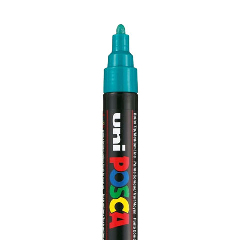 [C5M19] POSCA PC5M MARKER, EMERALDGROEN