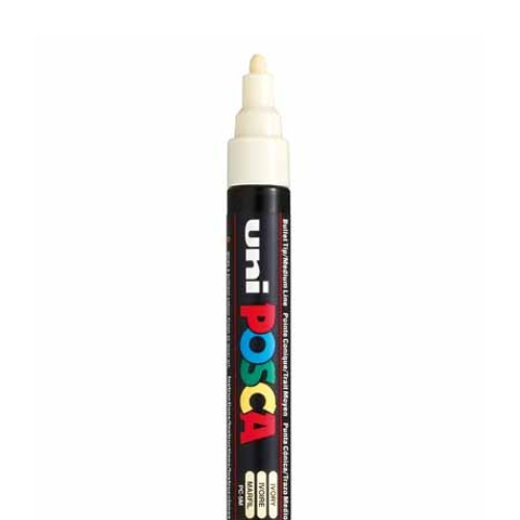 [C5M21] POSCA PC5M Marker, Elfenbein