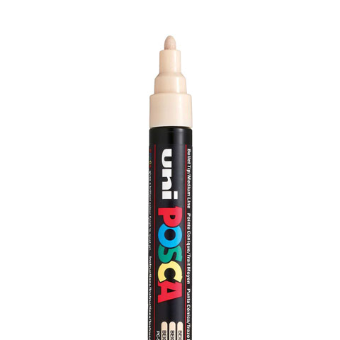 [C5M33] POSCA PC5M MARKER, BEIGE