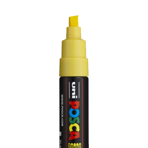 [C8K08] POSCA PC8K-MARKER, GEEL