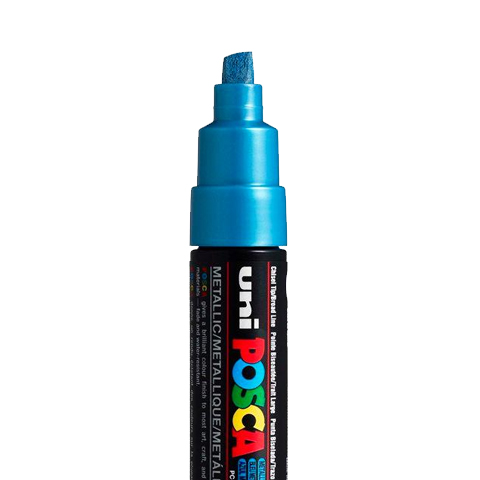[C8K24] MARQUEUR POSCA PC8K, BLEU MÉTAL