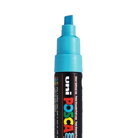 [C8K38] POSCA PC8K MARKER, FLUORESZIERENDES TÜRKIS