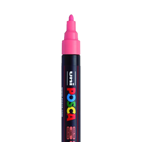 [C5M34] POSCA PC5M MARKER, KORAAL