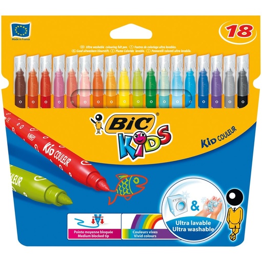 [5356] MARQUEURS KID COULEUR, ÉTUI DE 18