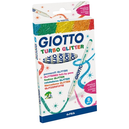 [5360] GIOTTO TURBO GLITTERMARKER, 8ER-BOX
