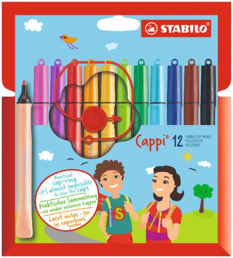 [5370] STABILO CAPPI MARKERS, BOX OF 12