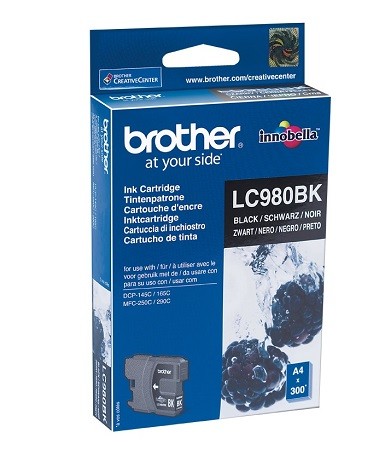 [LC980BK] BROTHER LC980BK SCHWARZE PATRONE