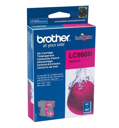 [LC980M] BROTHER LC980M MAGENTA CARTRIDGE