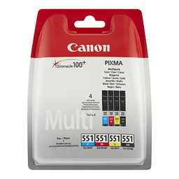[CAN22379M] CARTOUCHES CANON CLI-551 MULTI-PACK C/M/J/N