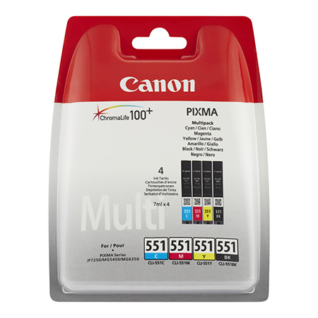 [CAN22379M] CANON CLI-551 MULTIPACK C/M/Y/N-PATRONEN