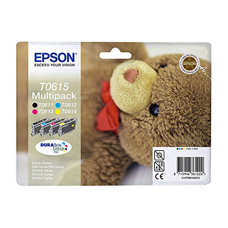 [EPST06154] CARTOUCHES EPSON T0615 MULTI-PACK C/M/J/N