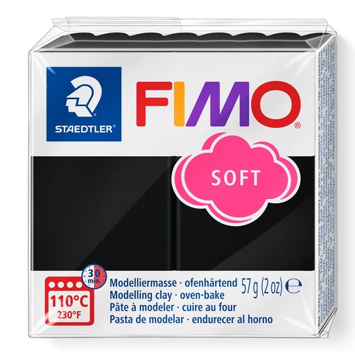 [824809] PATE FIMO SOFT BASE NOIR