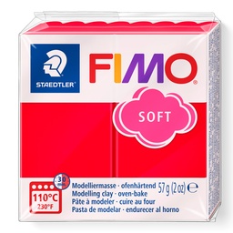 [824824] PATE FIMO SOFT BASE ROUGE INDIEN