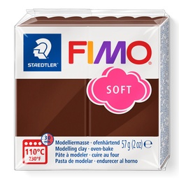 [824875] PATE FIMO SOFT BASE CHOCOLAT
