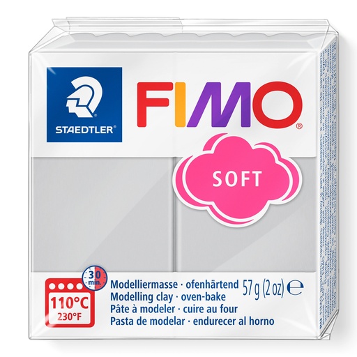 [824880] PATE FIMO SOFT BASE GRIS