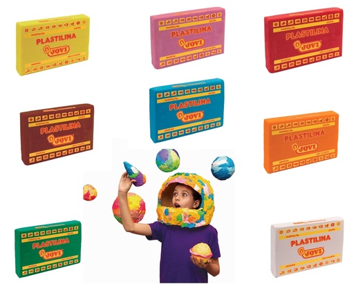 [8227B] MODELING CLAY 350GR, ASSORTMENT OF 8
