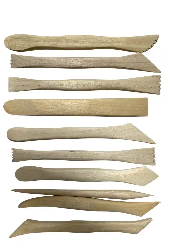 [8226] WOODEN RIBBON CHUCKS, SET OF 10 ASSORTED