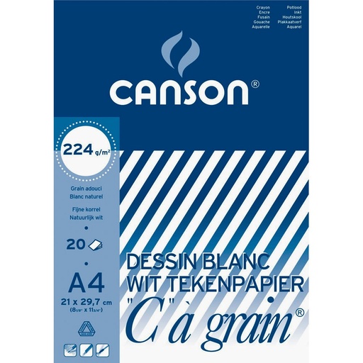 [1313] CANSON C-KORRELBLOK 224G, 27X36CM