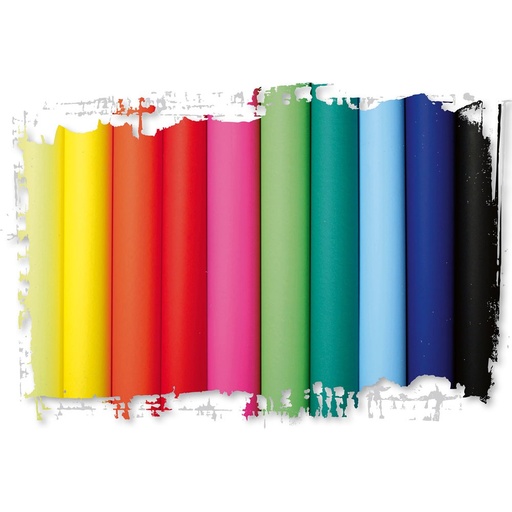 [2140] PAINTED POSTER PAPER 60x80CM, 10 SHEETS