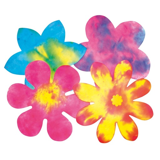 [99047] DIFFUSORPAPIER MIT BLUMEN, 80ER-PACK