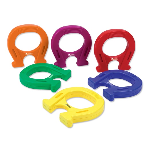 [6135] AIMANTS FER À CHEVAL 12CM, LOT DE 6