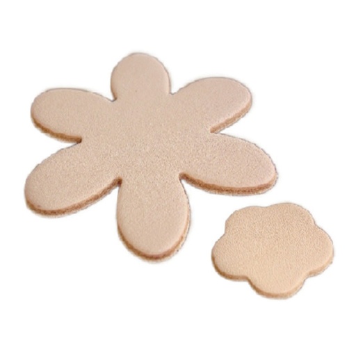 [848803] Blumen-Lederformen, 30er-Set