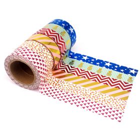 [83995] GOUDEN ZELFKLEVENDE TAPE, PAK VAN 6