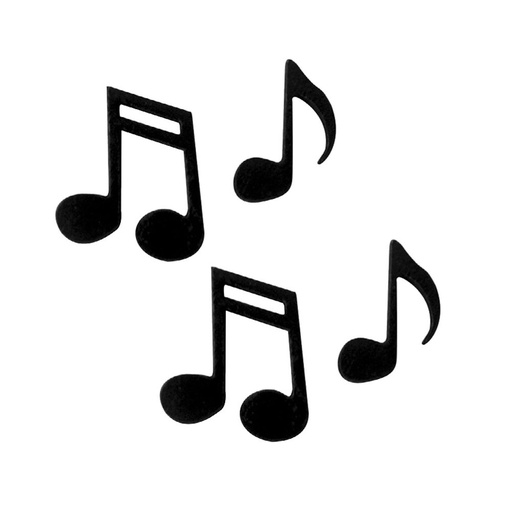 [847804] MUSIC NOTE STICKERS, BAG OF 12
