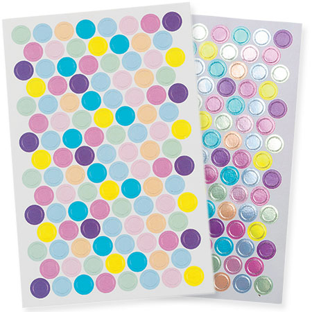 [847806] ROUND INITIAL STICKERS