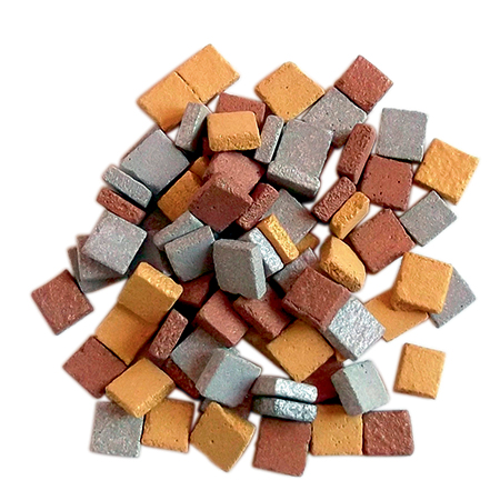 [84797] MOSAÏQUES EN PIERRE MÉTALISÉ, 1200