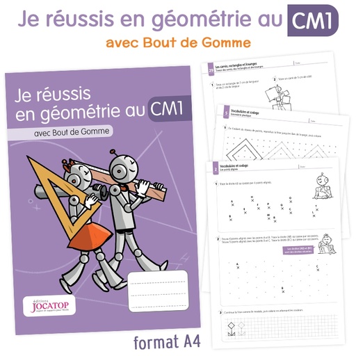 [JC6046] JE RÉUSSIS EN GÉOMÉTRIE, 4-5ÈMES PRIMAIRES
