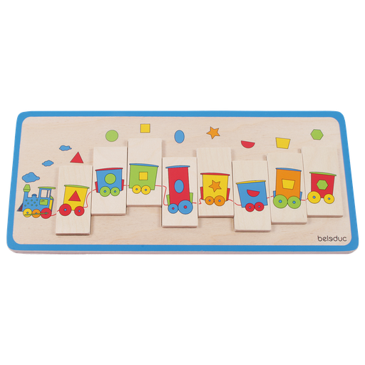 [9814] Shape Train Puzzle, 10 Pieces