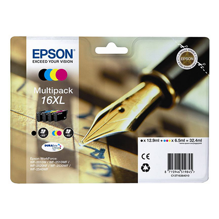 [EPST16364] EPSON 16XL MULTI-PACK C/M/Y/K CARTRIDGES