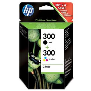 [HPCN637EE] HP300 BLACK+COLOR CARTRIDGE PACK