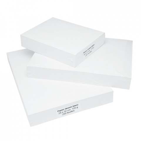 [2103] PAPIER DESSIN BLANC A4 200G, 250F